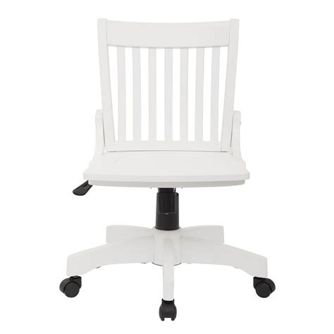 Black wood desk desktop wallpaper 1920 1080 ikea computer. OSPdesigns Deluxe White Wood Bankers Chair-101WHT - The ...