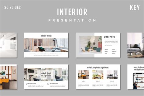 Interior Keynote Template Interior Presentation Interior Design