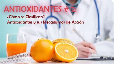 Clasificación de los Antioxidantes y sus mecanismos de acción YouTube