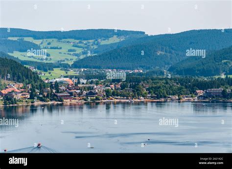 Black Forest In Bavaria Germany Lake Titisee Surrounded By Unspoilt