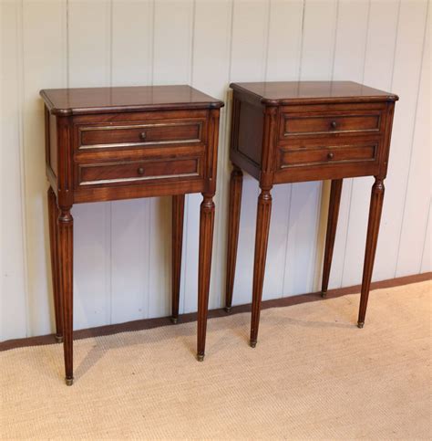 French Cherry Wood Bedside Cabinets 515348 Uk