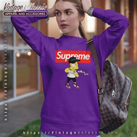 Supreme Bart Simpson Rich Lifestyle Shirt Vintagenclassic Tee