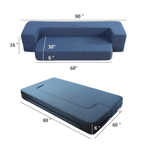 Buy Wotu Folding Bed Couch 8 Fold Out Couch Sofa Bed Memory Foam
