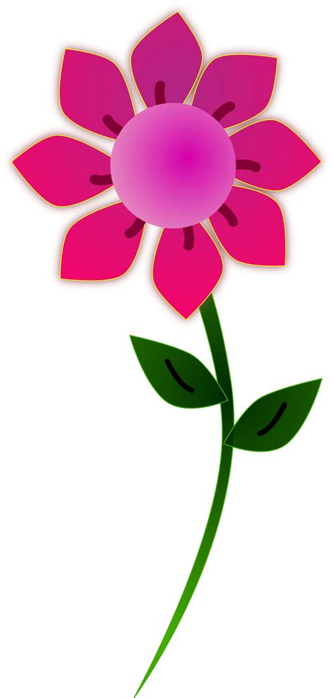 Pink Flower Clipart Clipart Image 2410