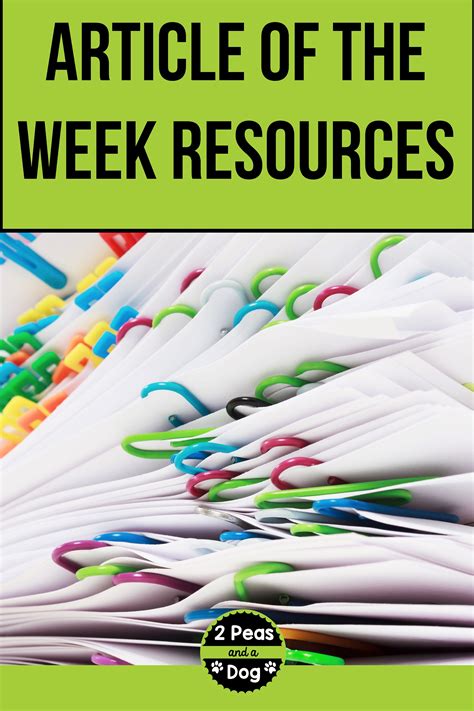 Article Of The Week Resources Article Of The Week Teaching Writing