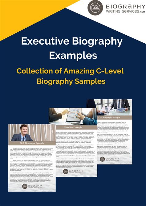 Executive Biography Examples Collection of Amazing C-Level ...