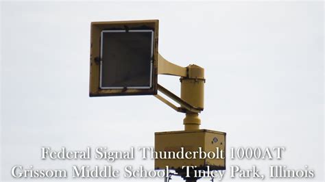 Federal Signal Thunderbolt 1000t Siren Test Full Alert And Attack