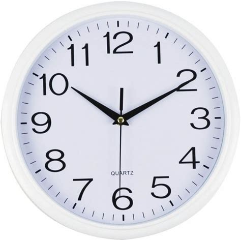 Wall Clock Italplast 43cm White Trim Skout Office Supplies