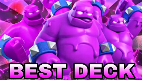 Best Elixir Golem Deck In Clash Royale Youtube