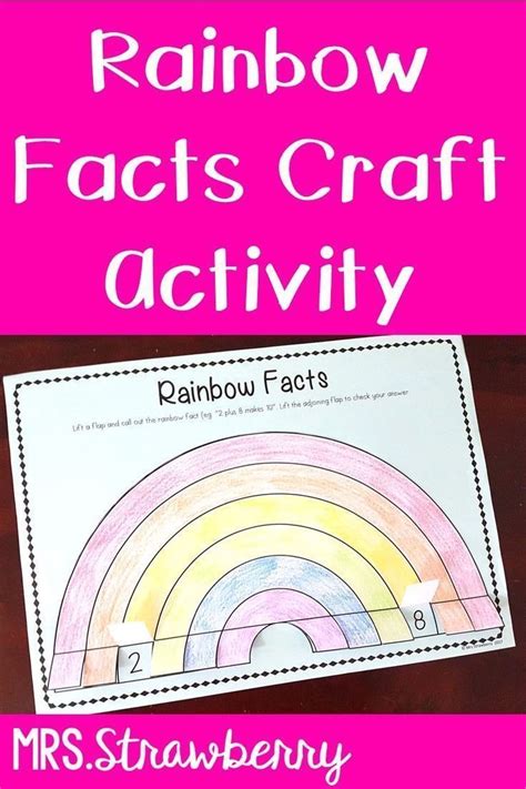 Rainbow Facts Craft Activity Rainbow Facts Phonics Activities
