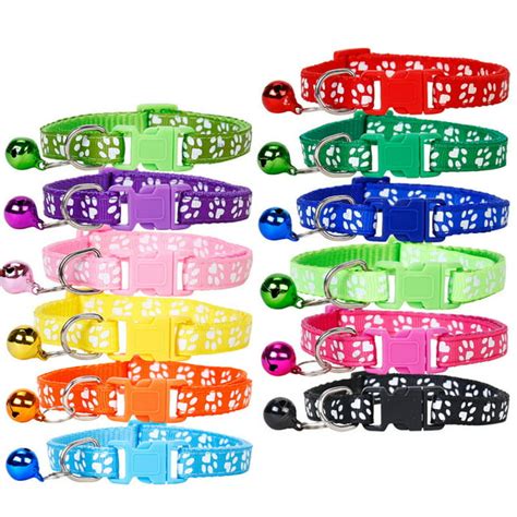 Puppy Collars 12pcs Whelping Puppy Id Collars With Bell Adjustable 19