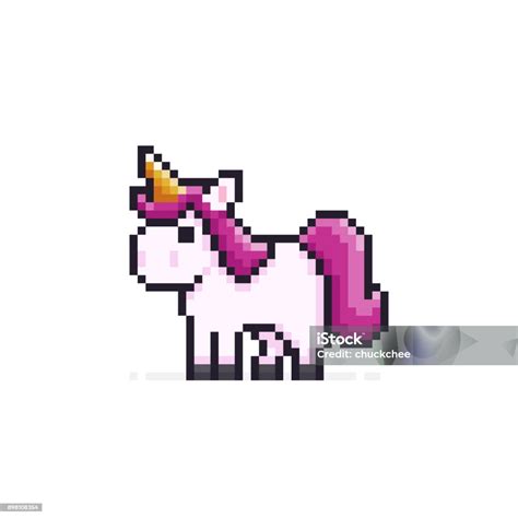 Pixel Art Unicorn Stock Illustration Download Image Now Unicorn