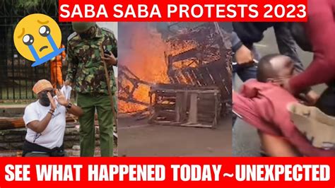 Shocking Scenes During Todays Protests~ Saba Saba Raila Odinga Today