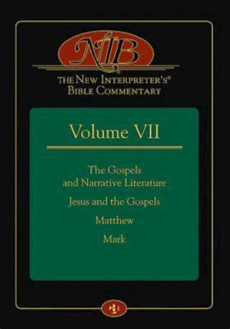 The New Interpreters Bible Commentary Volume Vii Free Delivery