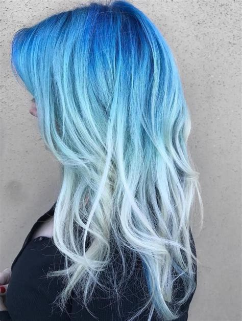 30 Icy Light Blue Hair Color Ideas For Girls Blueombre Ombre Hair