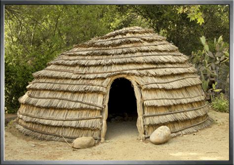 Chumash Ap Shelter Made From Willow Branches And Tules