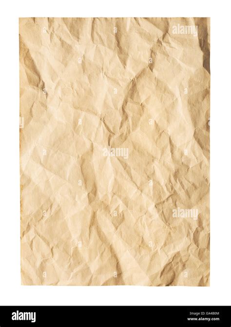 Old Wrinkled Paper Stock Photo Alamy