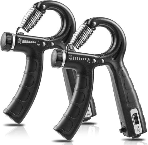 2 Pack Grip Strength Trainer With Counter Hand Grip Strengthener
