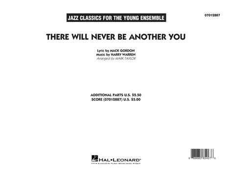 Mark Taylor There Will Never Be Another You Conductor Score Full Score 789 Piano Music