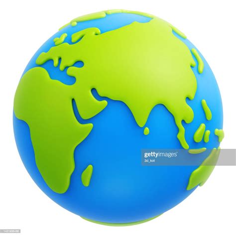 Cartoon Planet Earth 3d Vector Icon On White Background High Res Vector