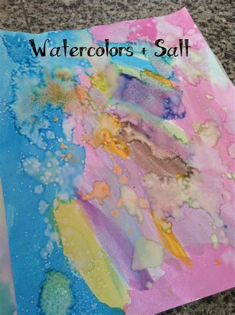 Watercolor Salt Fun Stuff To Do With The Kids Pinterest