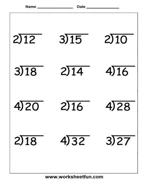 K5 Learning Printable Ts Free Division Practice 5th Grade Math