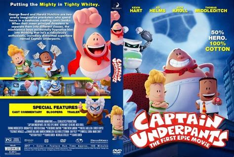 Captain Underpants The First Epic Movie 2017 Dvd Custom Cover Dvd