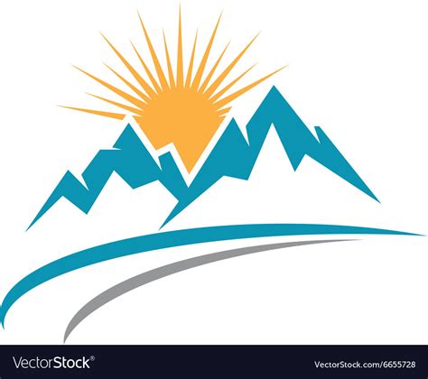 Mountain Logo Royalty Free Vector Image Vectorstock