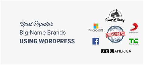 37 Biggest Brands In The World Using Wordpress Actively