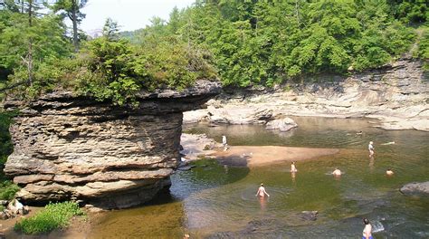 Swallow Falls State Park Has One Of The Most Beautiful Swimming Holes