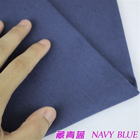 Navy Blue Upholstery Canvas Cotton Duck Fabric Cotton