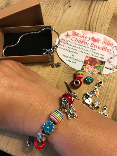 Make Your Own Charm Bracelet Kit Comes With 9 Charms And Etsy