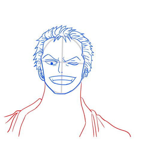 Learn How To Draw Zoro Face One Piece Characters