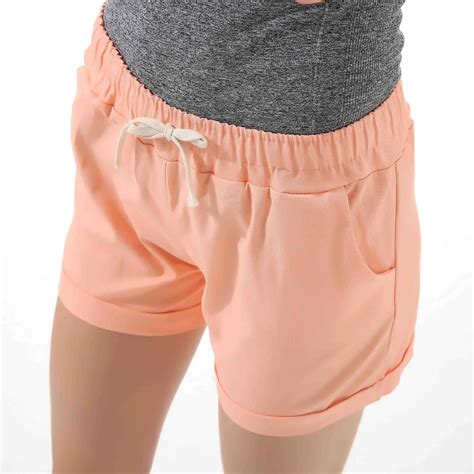 danjeaner summer casual loose solid cotton shorts women fashion lace up sport shorts high waist