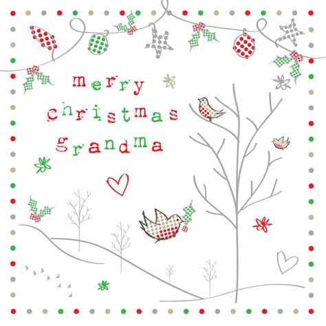 A beautiful christmas card for the most amazing grandma. 'merry christmas grandma' christmas card by megan claire ...