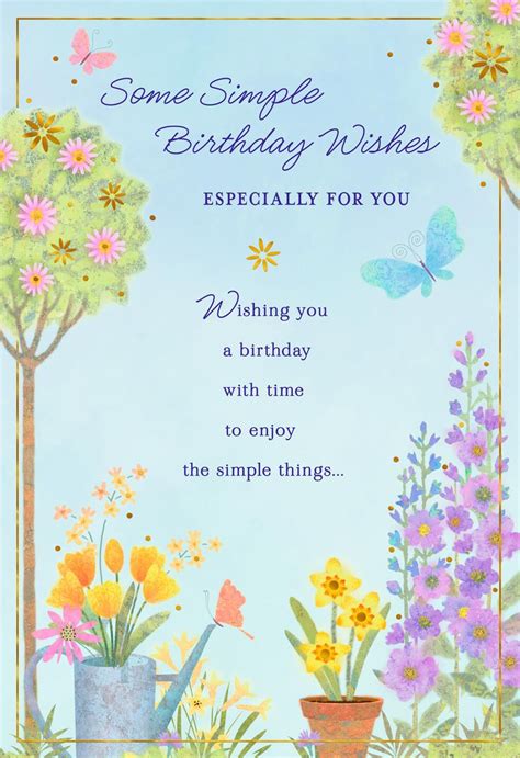 Simple Wishes Flower Garden Birthday Card Greeting Cards Hallmark