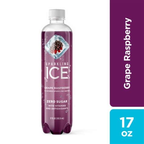 Sparkling Ice Grape Raspberry Flavored Sparkling Bottled Water 17 Fl