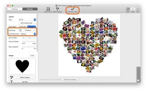 Make A Heart Shaped Photo Collage In 60 Seconds Figrcollage