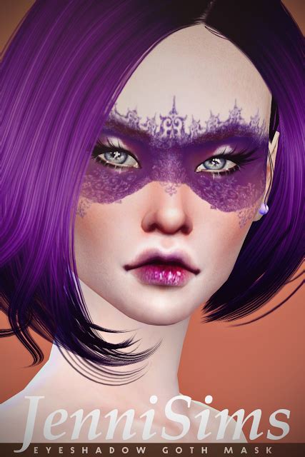 Jennisims Downloads Sims 4makeup Eyeshadow Goth Mask Goth Mask