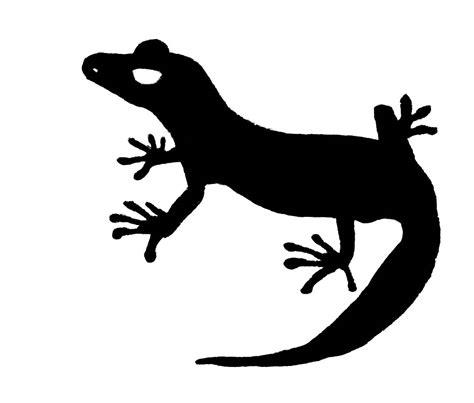 Lizard Black And White Clip Art Library