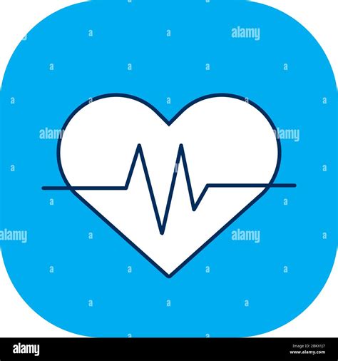 Medical Heart Cardiology Pulse Icon Stock Vector Image And Art Alamy