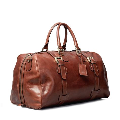 The Flero Men's Leather Weekend/Overnight Bag | Sovereign Aviation