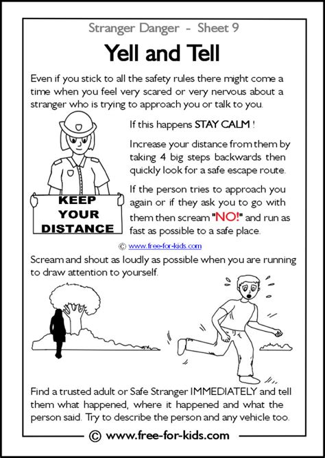 Printable Stranger Danger Worksheets Page 2 Of 2