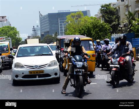 Traffic In Chennai India Stock Photo Alamy