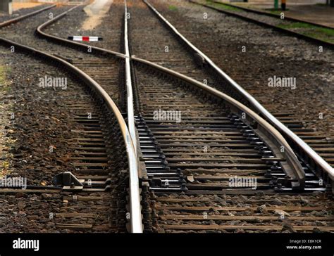 Railway Switch Stock Photo Alamy