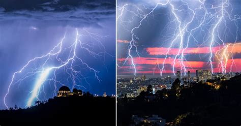 The Story Behind Los Angeless Rare Lightning Storm Photos Petapixel