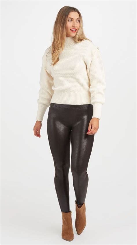 While faux leather used to be cheap, flimsy, and full of harmful chemicals, those days are mostly gone. Spanx Launches a Collection of Faux Leather Leggings ...