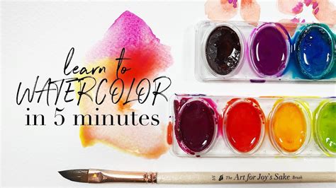 Learn To Paint Watercolor In 5 Minutes Easy Beginner Watercolor