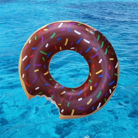 gigantic donut pool float bellechic