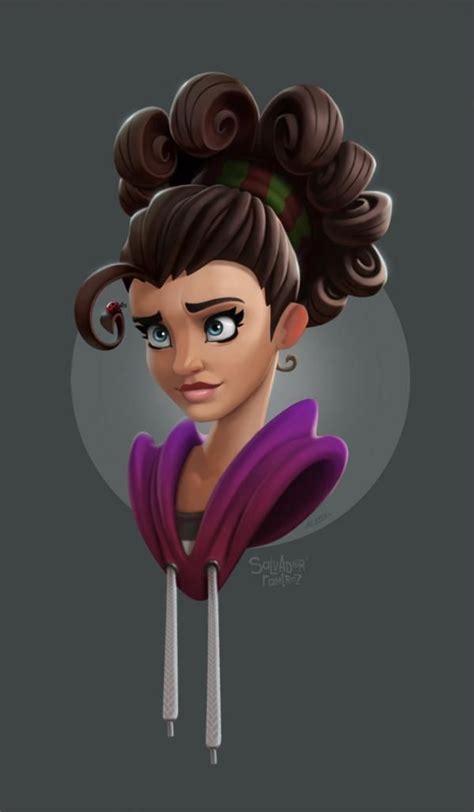 Curls Cute 3d Characters By Salvador Ramirez Madriz